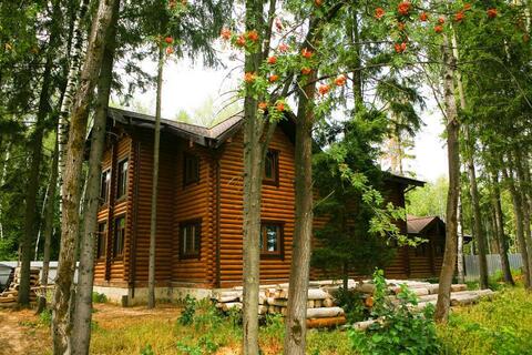 Загородный дом из бревна в лесу, Киевское ш, 25 км от МКАД