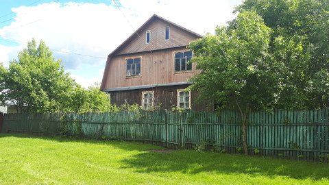 Теплый бревенчатый дом с печкой на участке 35 соток в д.Ушаковка