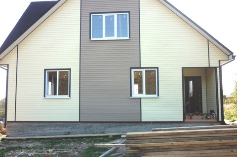Новый деревянный дом, село Глинково 162 кв.м, все коммун, Сергиево-Пос