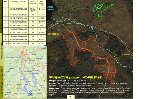 Продажа участка, Конезерье, Лужский район