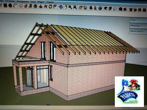 Продам не достроенный дом в прекрасном месте возле города.