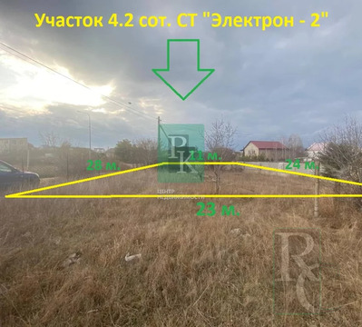 Продажа участка, Севастополь, садоводческое товарищество Электрон-2